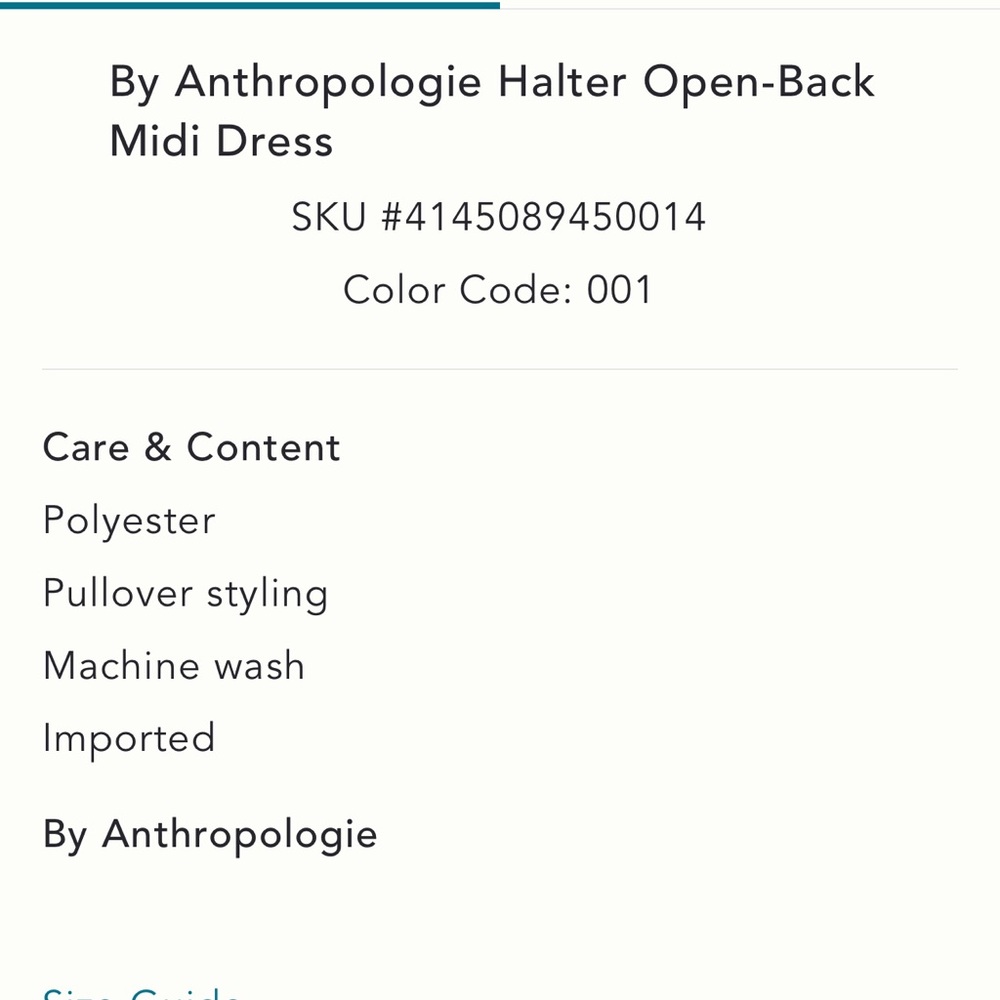 Anthropologie Halter Open-Back Midi Dress - Picture 2 of 12